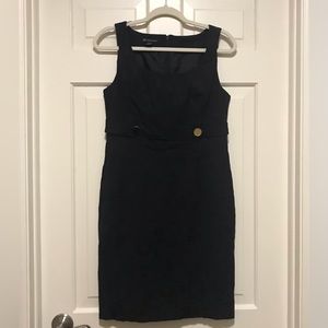 Cute!—INC International Concepts—Dress Sz. 6, Black Geometric Print on Black.